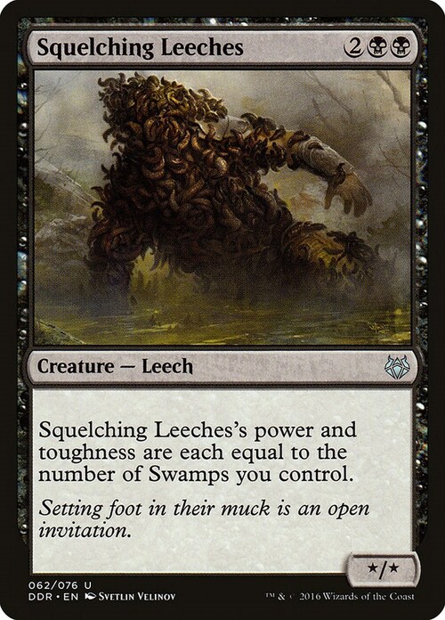Squelching Leeches Card Front