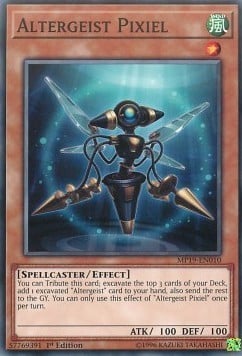 Yu-Gi-Oh! Altergeist Pixiel – MP19-EN010 Common 1st Edition From 2019 Gold Sarcophagus Tin Mega Pack - View #10