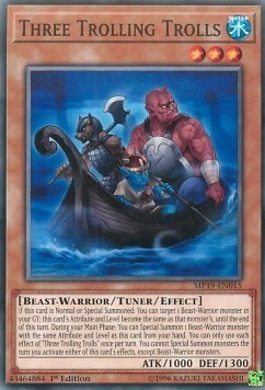 Three Trolling Trolls Card Front