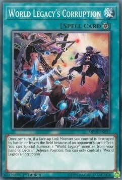 World Legacy's Corruption Card Front