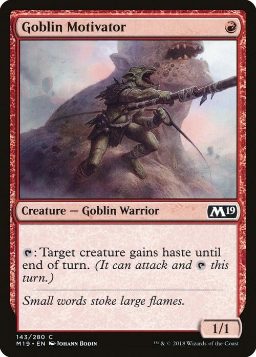 Goblin Motivatore Card Front