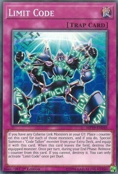 Limit Code Card Front