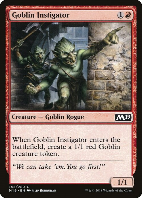 Goblin Istigatore Card Front