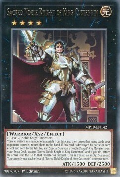 Sacred Noble Knight of King Custennin Card Front