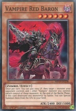 Vampire Red Baron Card Front