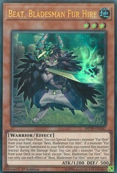 Beat, Bladesman Fur Hire Card Front