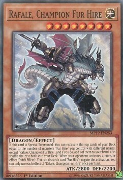 Rafale, Champion Fur Hire Card Front