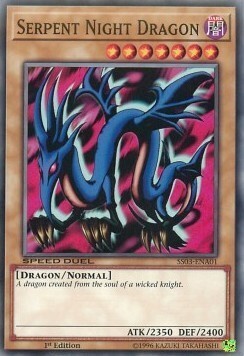 Drago Serpente Notturno Card Front