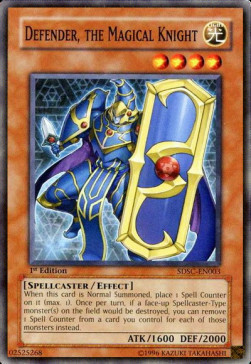 Defender, the Magical Knight Card Front