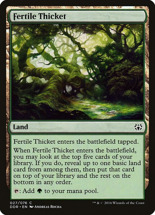 Fertile Thicket Card Front