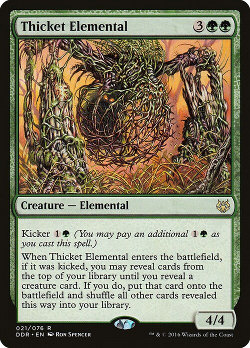 Thicket Elemental Card Front