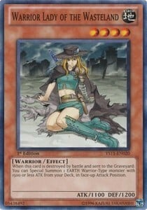 Warrior Lady of the Wasteland Card Front