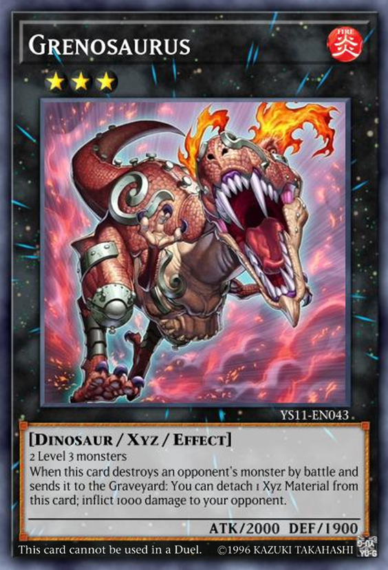 Grenosaurus Starter Deck Dawn of the Xyz YuGiOh! CardTrader