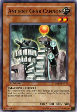 Ancient Gear Cannon Card Front
