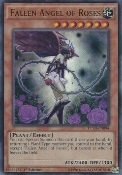 Fallen Angel of Roses Card Front