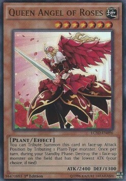Queen Angel of Roses Card Front