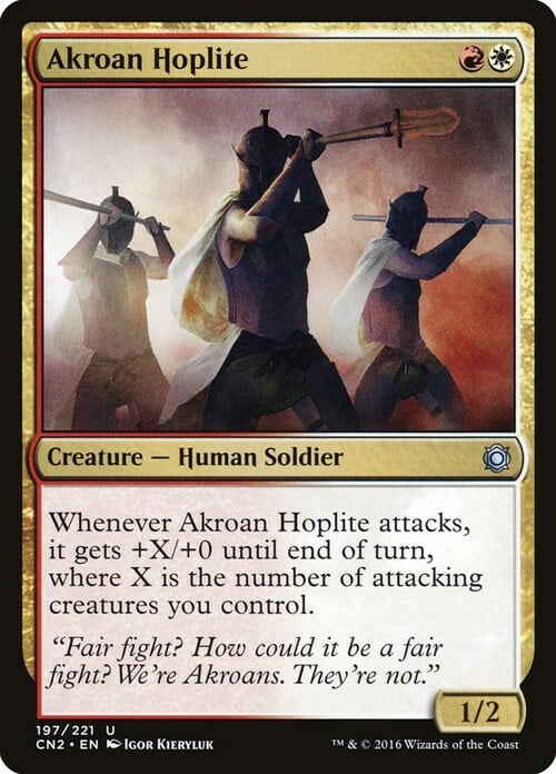 Akroan Hoplite Card Front