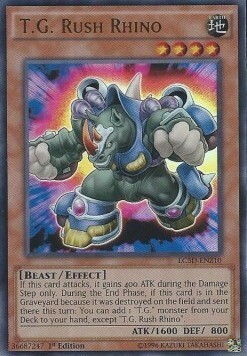 T.G. Rush Rhino Card Front