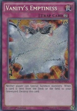 Vanity's Emptiness Card Front