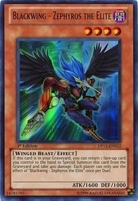 Blackwing - Zephyros the Elite Card Front
