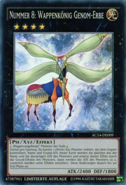 Number 8: Heraldic King Genom-Heritage · Super Rare 009
