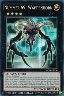 Number 69: Heraldry Crest Card Front