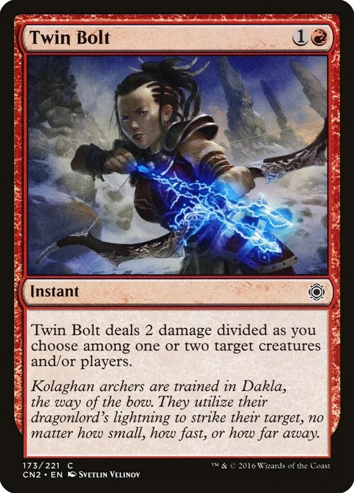 Twin Bolt Card Front