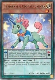 Performapal Odd-Eyes Unicorn · Rare 004