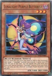 Lunalight Purple Butterfly Card Front