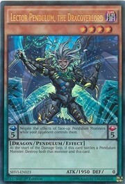 Lector Pendulum, the Dracoverlord · Ultra Rare 023
