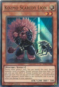 Kozmo Scaredy Lion Card Front