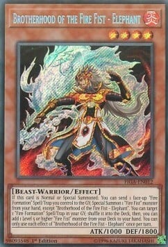 Brotherhood of the Fire Fist - Elephant Card Front