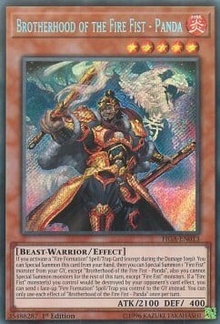 Brotherhood of the Fire Fist - Panda Card Front