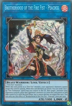 Brotherhood of the Fire Fist - Peacock Card Front