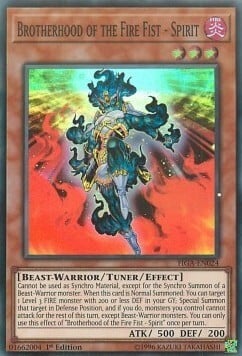 Brotherhood of the Fire Fist - Spirit Card Front