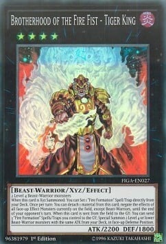Brotherhood of the Fire Fist - Tiger King Card Front