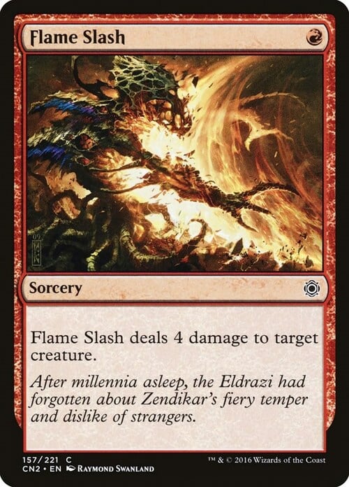 Flame Slash Card Front
