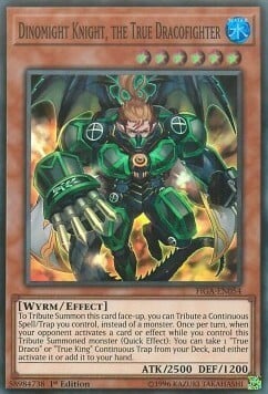 Dinomight Knight, the True Dracofighter Card Front