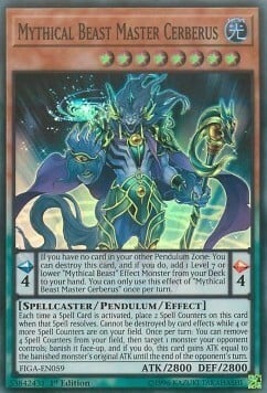 Mythical Beast Master Cerberus Card Front