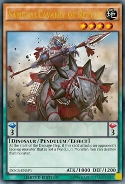 Samurai Cavalry of Reptier Card Front