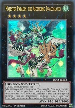 Majester Paladin, the Ascending Dracoslayer Card Front