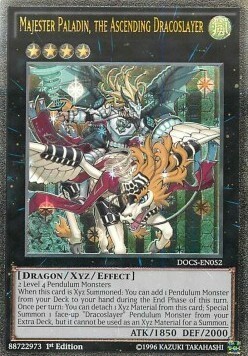 Majester Paladin, the Ascending Dracoslayer Card Front