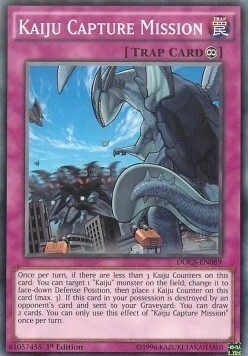 Kaiju Capture Mission Card Front