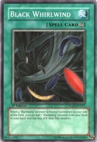 Black Whirlwind Card Front