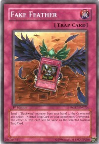 Fake Feather Card Front