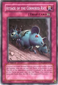 Attack of the Cornered Rat Card Front