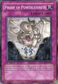 Proof of Powerlessness Card Front