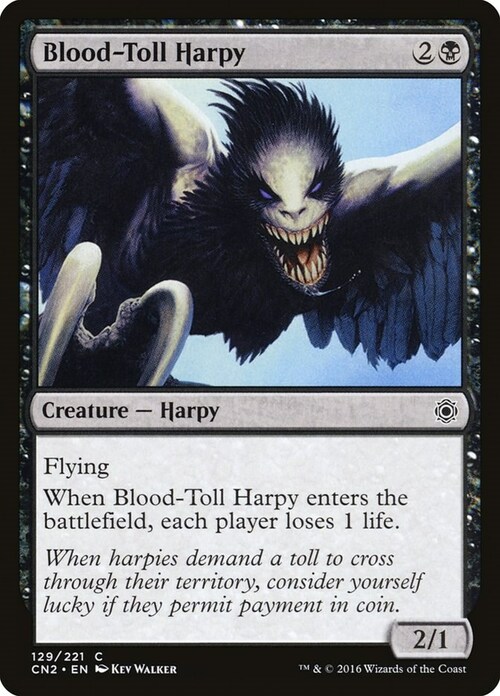 Blood-Toll Harpy Card Front