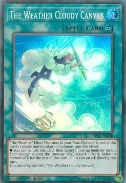 The Weather Cloudy Canvas Card Front