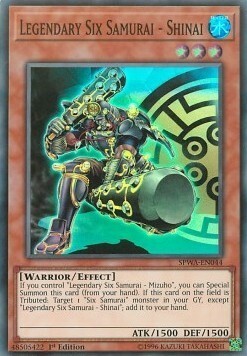 Legendary Six Samurai - Shinai Card Front
